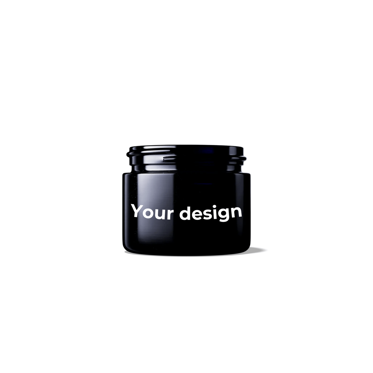 Pot en verre violet Miron 50 ml : fabrication artisanale en verre teinté violet
