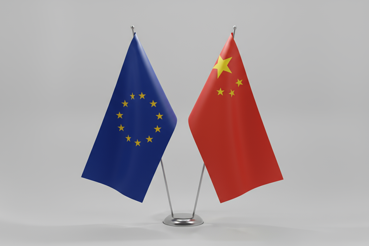 drapeau europe et chine